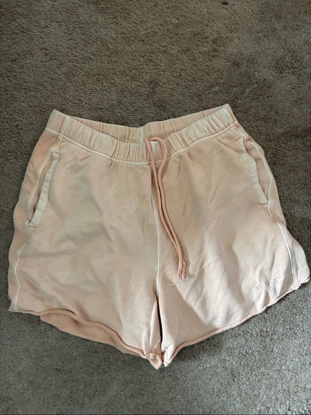 Light Pink Champion Women's Drawstring Lounge Shorts